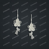 Jewelry set Filigree Earrings White Wax Casting Resin 3D Printing Service CS63T-101ap-E