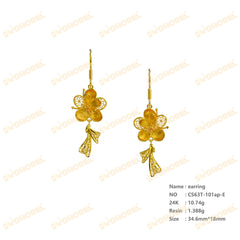 Jewelry set Filigree Earrings White Wax Casting Resin 3D Printing Service CS63T-101ap-E
