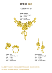 Jewelry set Filigree Set White Wax Casting Resin 3D Printing Service CS63T-101ap