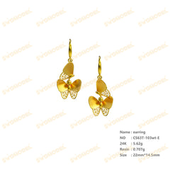 Jewelry set Filigree Earrings White Wax Casting Resin 3D Printing Service CS63T-103ap-E