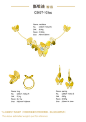 Jewelry set Filigree Set White Wax Casting Resin 3D Printing Service CS63T-103ap