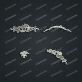 Jewelry set Filigree Bracelet White Wax Casting Resin 3D Printing Service CS63T-104ap-B