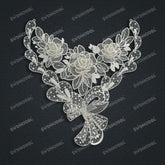 Jewelry set Filigree Necklace White Wax Casting Resin 3D Printing Service CS63T-140ap-N