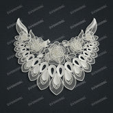Jewelry set Filigree Necklace White Wax Casting Resin 3D Printing Service CS63T-141ap-N