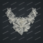Jewelry set Filigree Necklace White Wax Casting Resin 3D Printing Service CS63T-142ap-N
