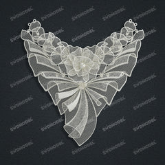 Jewelry set Filigree Necklace White Wax Casting Resin 3D Printing Service CS63T-143ap-N
