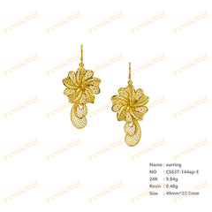 Jewelry set Filigree Earrings White Wax Casting Resin 3D Printing Service CS63T-144ap-E