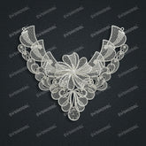 Jewelry set Filigree Necklace White Wax Casting Resin 3D Printing Service CS63T-144ap-N