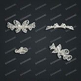 Jewelry set Filigree Bracelet White Wax Casting Resin 3D Printing Service CS64T-005kr-B