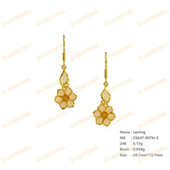 Jewelry set Filigree Earrings White Wax Casting Resin 3D Printing Service CS64T-007ch-E
