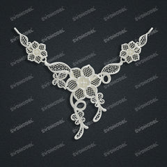 Jewelry set Filigree Set White Wax Casting Resin 3D Printing Service CS64T-007kr