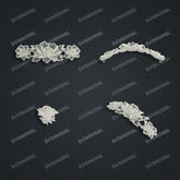 Jewelry set Filigree Bracelet White Wax Casting Resin 3D Printing Service CS64T-008kr-B