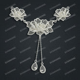 Jewelry set Filigree Necklace White Wax Casting Resin 3D Printing Service CS64T-008kr-N