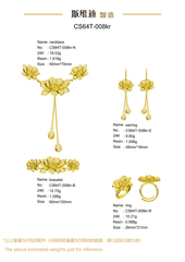 Jewelry set Filigree Set White Wax Casting Resin 3D Printing Service CS64T-008kr