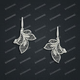 Jewelry set Filigree Earrings White Wax Casting Resin 3D Printing Service CS64T-009ch-E
