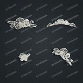 Jewelry set Filigree Bracelet White Wax Casting Resin 3D Printing Service CS64T-012kr-B