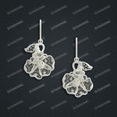 Jewelry set Filigree Earrings White Wax Casting Resin 3D Printing Service CS64T-012ch-E