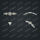 Jewelry set Filigree Bracelet White Wax Casting Resin 3D Printing Service CS64T-013kr-B