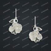 Jewelry set Filigree Earrings White Wax Casting Resin 3D Printing Service CS64T-014ch-E