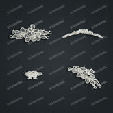 Jewelry set Filigree Bracelet White Wax Casting Resin 3D Printing Service CS64T-015kr-B