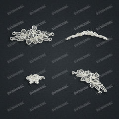 Jewelry set Filigree Set White Wax Casting Resin 3D Printing Service CS64T-015kr