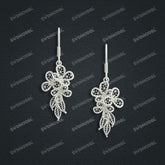 Jewelry set Filigree Earrings White Wax Casting Resin 3D Printing Service CS64T-015ch-E
