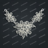 Jewelry set Filigree Necklace White Wax Casting Resin 3D Printing Service CS64T-015kr-N
