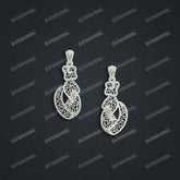 Jewelry set Filigree Earrings White Wax Casting Resin 3D Printing Service FNZ-01-E