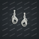Jewelry set Filigree Earrings White Wax Casting Resin 3D Printing Service FNZ-03-E