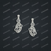 Jewelry set Filigree Earrings White Wax Casting Resin 3D Printing Service FNZ-04-E