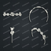 Jewelry set Filigree Bracelet White Wax Casting Resin 3D Printing Service FNZ-06-B