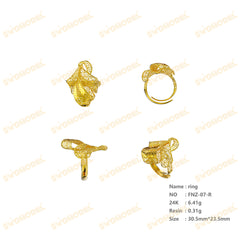 Jewelry set Filigree Ring White Wax Casting Resin 3D Printing Service FNZ-07-R