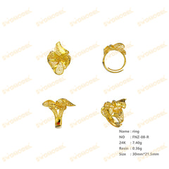 Jewelry set Filigree Ring White Wax Casting Resin 3D Printing Service FNZ-08-R