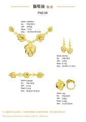 Jewelry set Filigree Set White Wax Casting Resin 3D Printing Service FNZ-09