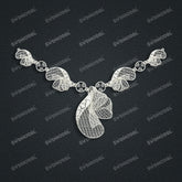 Jewelry set Filigree Necklace White Wax Casting Resin 3D Printing Service FNZ-10-N