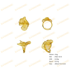 Jewelry set Filigree Ring White Wax Casting Resin 3D Printing Service FNZ-10-R