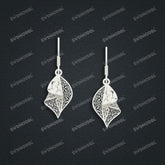 Jewelry set Filigree Earrings White Wax Casting Resin 3D Printing Service FST-01-E