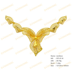 Jewelry set Filigree Set White Wax Casting Resin 3D Printing Service FST-01