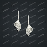 Jewelry set Filigree Earrings White Wax Casting Resin 3D Printing Service FST-02-E