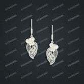 Jewelry set Filigree Earrings White Wax Casting Resin 3D Printing Service FST-03-E