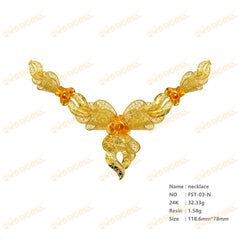 Jewelry set Filigree Set White Wax Casting Resin 3D Printing Service FST-03
