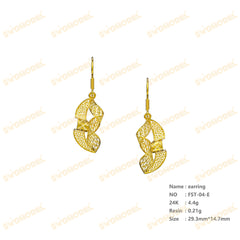 Jewelry set Filigree Earrings White Wax Casting Resin 3D Printing Service FST-04-E