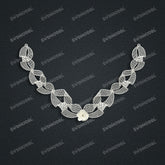 Jewelry set Filigree Necklace White Wax Casting Resin 3D Printing Service FST-04-N