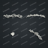 Jewelry set Filigree Bracelet White Wax Casting Resin 3D Printing Service FST-05-B