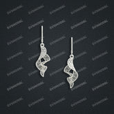 Jewelry set Filigree Earrings White Wax Casting Resin 3D Printing Service FST-05-E