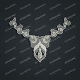 Jewelry set Filigree Necklace White Wax Casting Resin 3D Printing Service FST-06-N