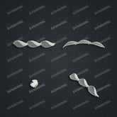 Jewelry set Filigree Bracelet White Wax Casting Resin 3D Printing Service FST-07-B