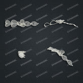 Jewelry set Filigree Bracelet White Wax Casting Resin 3D Printing Service FST-10-B