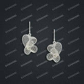Jewelry set Filigree Earrings White Wax Casting Resin 3D Printing Service FST-10-E