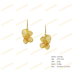 Jewelry set Filigree Earrings White Wax Casting Resin 3D Printing Service FST-10-E